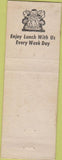 Matchbook Cover - Matchbook Cover Elks Club Santa Rosa CA WORN