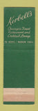 Matchbook Cover - Kerbell's Chicago IL Restaurant WEAR