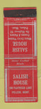 Matchbook Cover - Salish House Polson MT