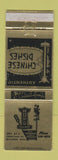 Matchbook Cover - Wong Village Chinese Restaurant Billings MT WEAR