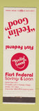 Matchbook Cover - First Federal Savings and Loan Anaconda Shelby Great Falls MT
