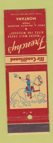 Matchbook Cover - French's Restaurant MT Girlie?