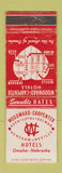 Matchbook Cover - Woodward Carpenter Hotels Omaha NE WEAR