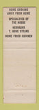 Matchbook Cover - A&F Cafe Alliance NE WEAR cowboy