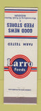 Matchbook Cover - Larro Feeds Good News Warrensburg Knob Noster MO