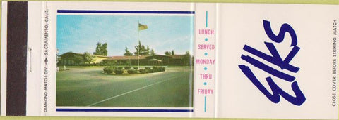 Matchbook Cover - Matchbook Cover Elks Club Fresno CA