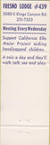 Matchbook Cover - Matchbook Cover Elks Club Fresno CA