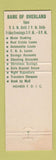 Matchbook Cover - Bank of Overland MO