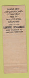 Matchbook Cover - Rawhide Motel Carthage MO