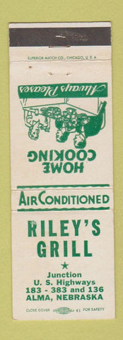 Matchbook Cover - Riley's Grill Alma NE