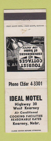 Matchbook Cover - Ideal Motel Kearney NE WEAR