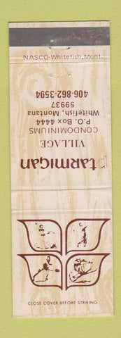 Matchbook Cover - Ptarmigan Village Condos Whitefish MT