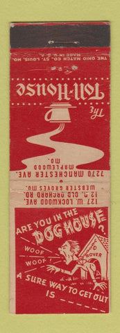 Matchbook Cover - The Toll House Dog House Maplewood MO Webster Groves