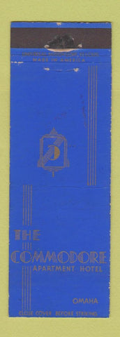 Matchbook Cover - Commodore Hotel Omaha NE WEAR