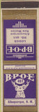 Matchbook Cover - Matchbook Cover Elks Club Albuquerque NM