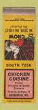 Matchbook Cover - Chicken Cuisine Grandview MO WEAR