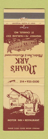Matchbook Cover - Noah's Ark Restaurant St Charles MO Motor Inn