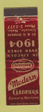 Matchbook Cover - Modern Cleaners Lincoln NE WEAR