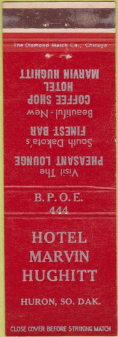 Matchbook Cover - Matchbook Cover Elks Club Huron SD
