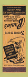 Matchbook Cover - Brain's Stationery Toys Gifts Sporting Goods Omaha NE
