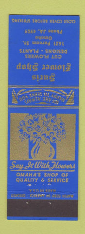 Matchbook Cover - Suris Flower Shop Omaha NE