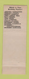 Matchbook Cover - Suris Flower Shop Omaha NE