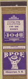 Matchbook Cover - Matchbook Cover Elks Club Albuquerque NM