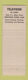 Matchbook Cover - Cambridge Motel Cambridge NE low phone #