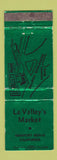 Matchbook Cover - Le Valley's Market Newport Beach CA WEAR