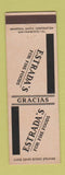Matchbook Cover - Estrada's Restaurant San Francisco Visalia Fresno CA