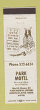 Matchbook Cover - Park Motel North Platte NE