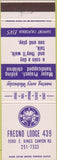 Matchbook Cover - Matchbook Cover Elks Club Fresno CA