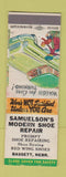 Matchbook Cover - Samuelson's Modern Shoe Repair Bassett NE WEAR