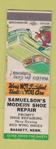 Matchbook Cover - Samuelson's Modern Shoe Repair Bassett NE WEAR