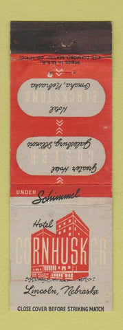 Matchbook Cover - Hotel Cornhusker Lincoln NE WEAR