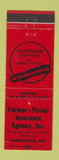 Matchbook Cover - Farmer and Foster Insurance Camdenton MO