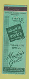 Matchbook Cover - Mayfair Grill Lincoln NE