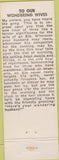 Matchbook Cover - Matchbook Cover Elks Club Big Bear Lake CA