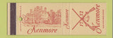Matchbook Cover - Kenmore Fredericksburg VA