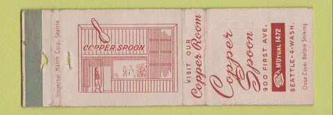 Matchbook Cover - Copper Spoon Seattle WA WORN