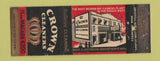 Matchbook Cover - Crown Cleaners Grosse Pointe MI WORN