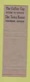 Matchbook Cover - The Town House Restaurant Texarkana TX WEAR