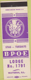 Matchbook Cover - Matchbook Cover Elks Club Watseka IL