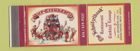 Matchbook Cover - Schnitzelbank Restaurant Grand Rapids MI German