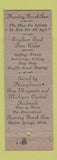 Matchbook Cover - Roaring Brook Inn Harbor Springs MI