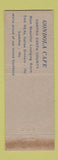 Matchbook Cover - Gondola Cafe Pinole CA low phone # WEAR