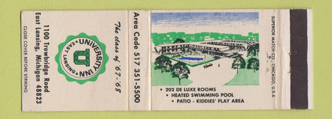 Matchbook Cover - University Inn East Lansing MI