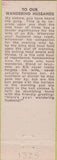 Matchbook Cover - Matchbook Cover Elks Club Big Bear Lake CA