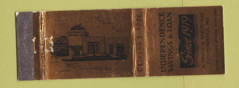 Matchbook Cover - Independence Savings and Loan Independence MO