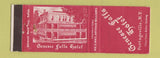 Matchbook Cover - Genesee Falls Hotel Portageville NY